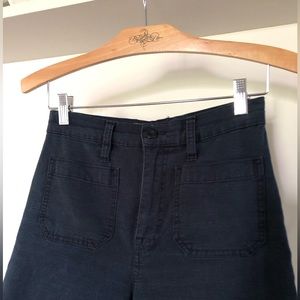 J.crew Point Sur patch pocket wide leg crop sailor pants